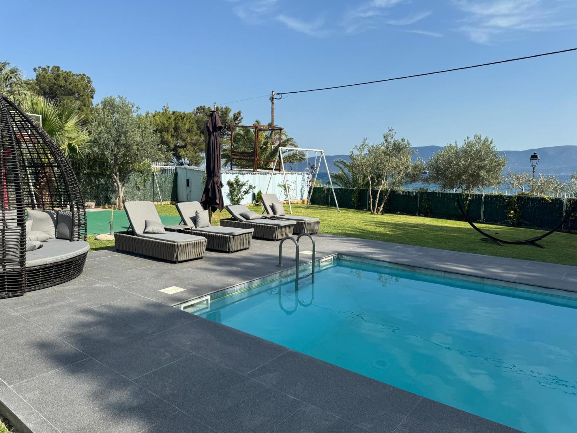 Zoza Luxury Villa Isthmia By The Sea With Private Pool Kalamáki Kültér fotó