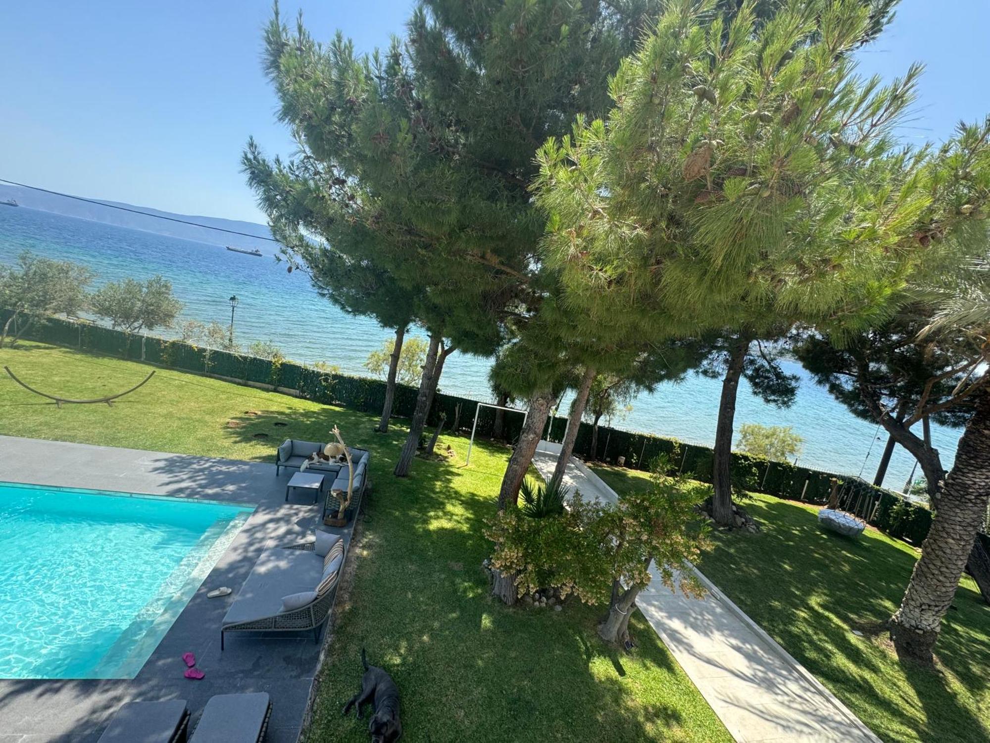 Zoza Luxury Villa Isthmia By The Sea With Private Pool Kalamáki Kültér fotó
