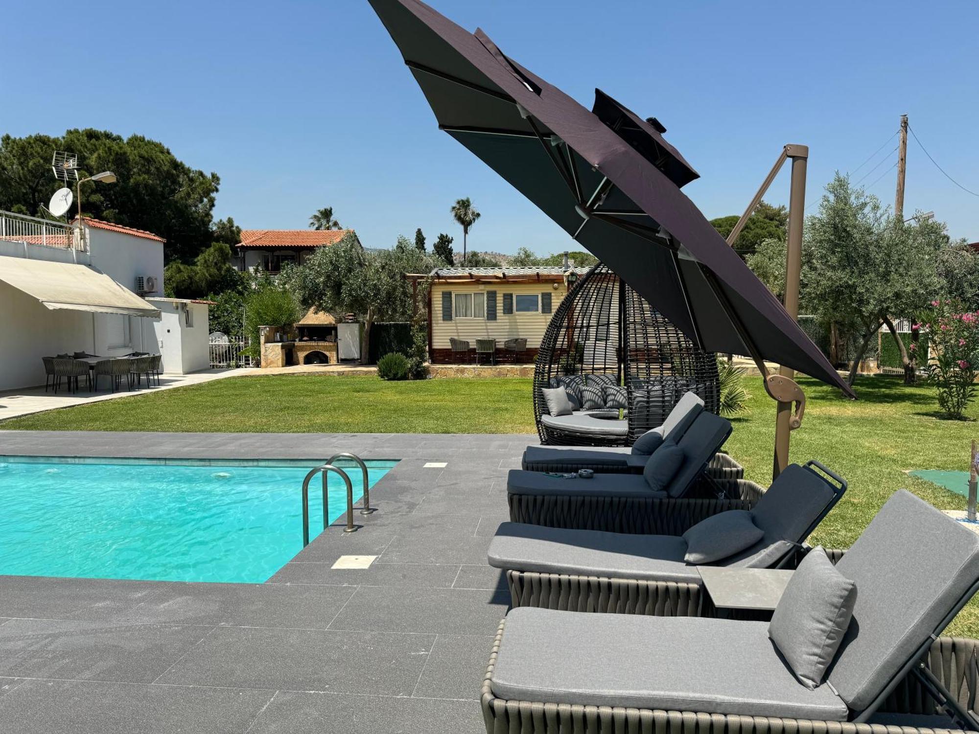 Zoza Luxury Villa Isthmia By The Sea With Private Pool Kalamáki Kültér fotó