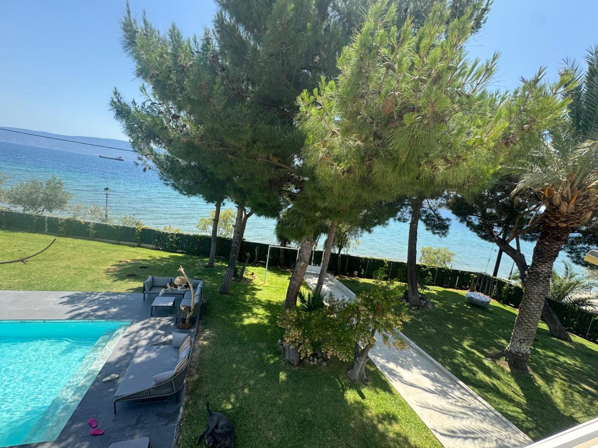 Zoza Luxury Villa Isthmia By The Sea With Private Pool Kalamáki Kültér fotó