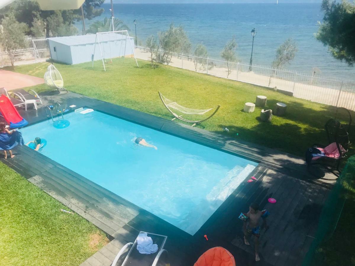 Zoza Luxury Villa Isthmia By The Sea With Private Pool Kalamáki Kültér fotó